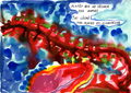 Aquarelle - "Léché tes plaies et cicatrices"