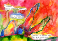Aquarelle - "L'amour est un champ de bataille"